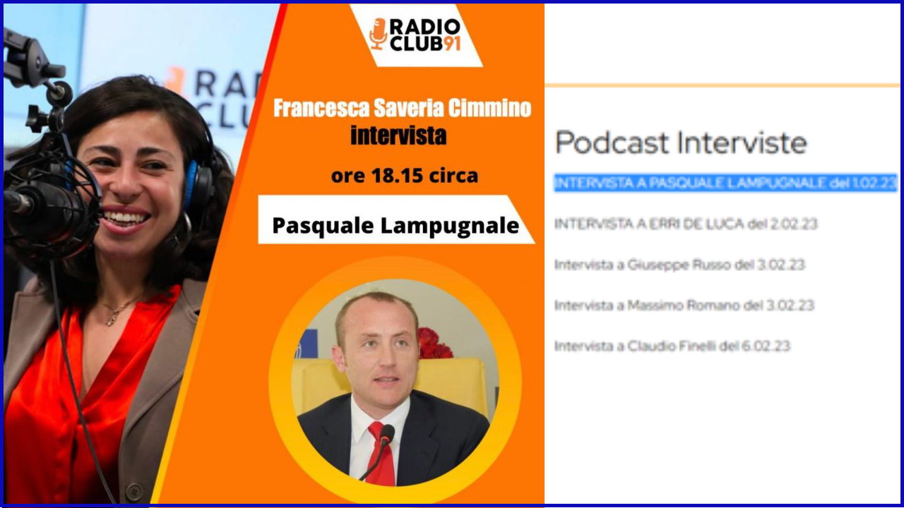 Radioclub91  intervista a Pasquale Lampugnale