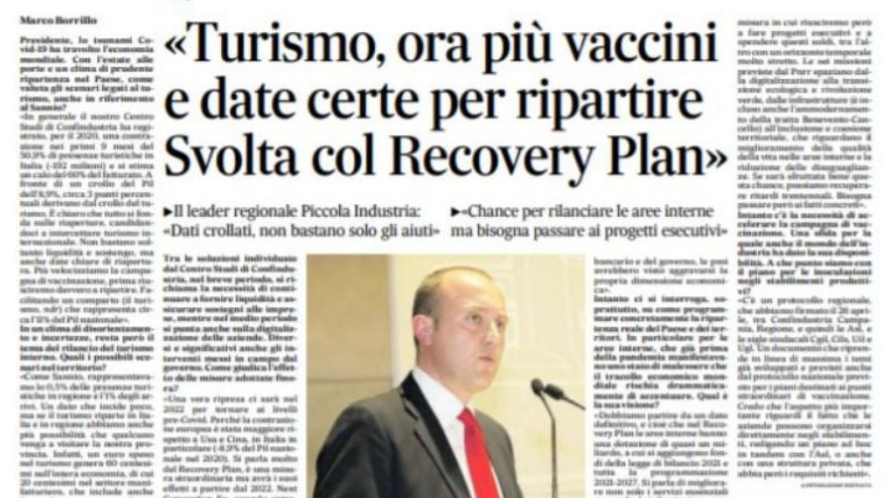 “Il Pil è calato in un anno dell’8,9%”. Il monito lanciato da Pasquale Lampugnale