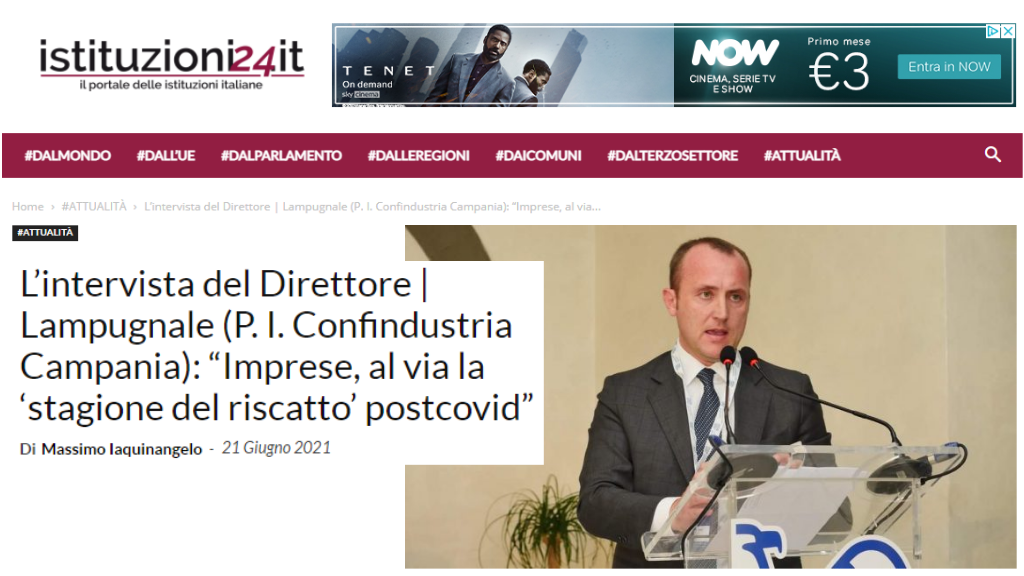 ‘L’intervista del Direttore‘ su Istituzioni24.it a Pasquale Lampugnale