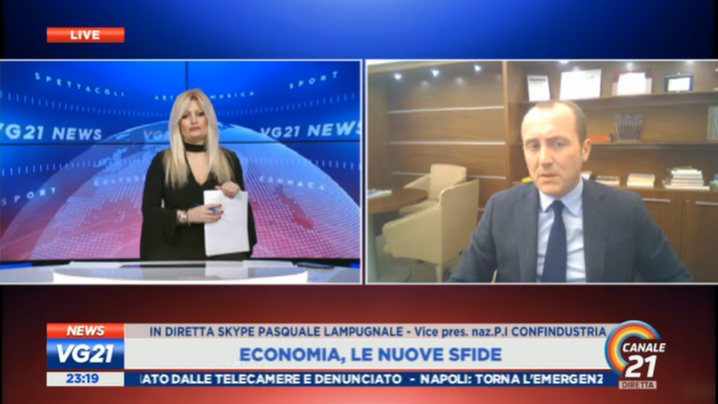 Economia, le nuove sfide – Pasquale Lampugnale  live a Canale21