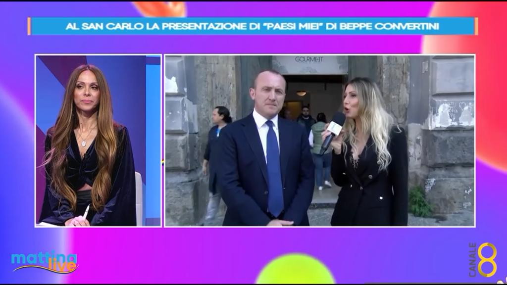 Al San Carlo la presentazione di “Paesi miei” di Beppe Convertini l’intervista a Pasquale Lampugnale